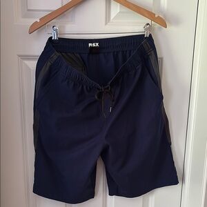 Men's Navy Blue Athletic  Shorts